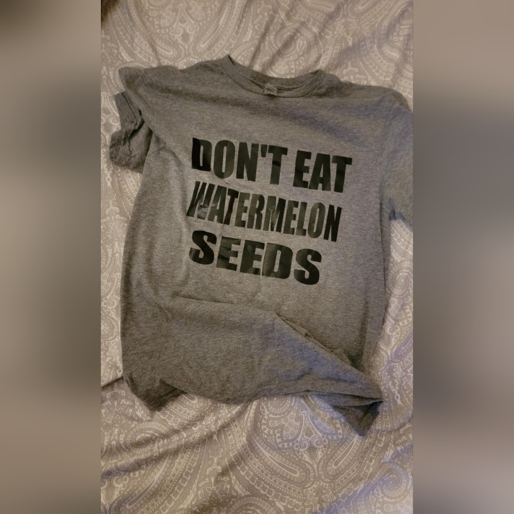 Don't eat watermelon seeds maternity shirt